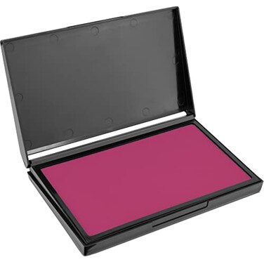 MaxMark Large Pink Stamp Pad - 4-1/4" by 7-1/4" - Premium Quality Felt Pad