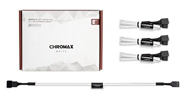 Noctua NA-SEC1 chromax.White, 30cm Fan Extension Cable Set 4-Pack