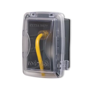 ThomasBetts Red Dot CKPM 1-Gang Universal Weatherproof Cover, Medium, While-In-Use, Non-Metallic, For use with Duplex, GFI, Switch and Single Receptacles