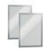 Durable Duraframe Sign Holder, Self-Adhesive, Silver, Tabloid Size, 2 Pack