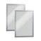 Durable Duraframe Sign Holder, Self-Adhesive, Silver, Tabloid Size, 2 Pack