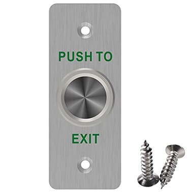 UHPPOTE Momentary Push to Exit Button Switch NO/COM Contact IP65 Waterproof