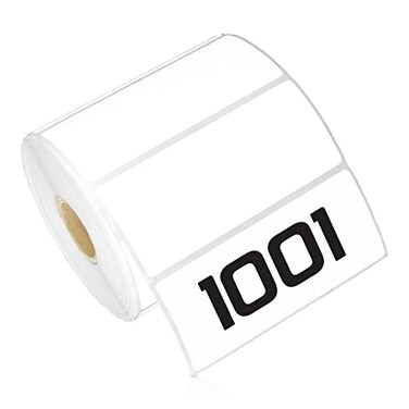 OfficeSmartLabels Direct Thermal Label, 3.5" x 1.5", 4 Rolls, 900/Roll
