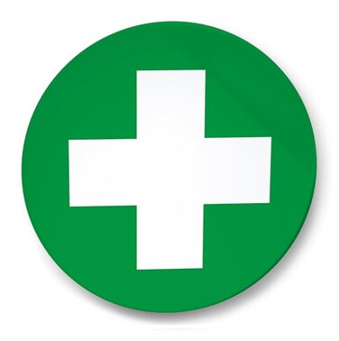 stika.co First Aid Sticker ,90mm