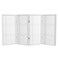 Red Lantern 3 ft. Short Double Cross Shoji Screen - White - 4 Panels