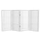 Red Lantern 3 ft. Short Double Cross Shoji Screen - White - 4 Panels
