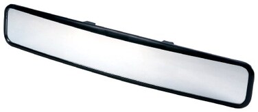 Fit System K Source Universal 18" Wide Angle Rear View Mirror, Clip-On, Easy Install, For Cars, Vans, SUVsTrucks