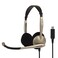 Koss CS100-USB Dual-Sided On-Ear Communication Headset, Beige, USB-A Plug