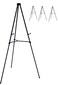 Audio-Visual Direct Lightweight Aluminum Telescoping Display Easel, 70 Inches, Black ,4