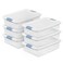 Sterilite Latching Box with Lids for Home and Office, 32 Quart, 6-Pack