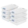 Sterilite Latching Box with Lids for Home and Office, 32 Quart, 6-Pack