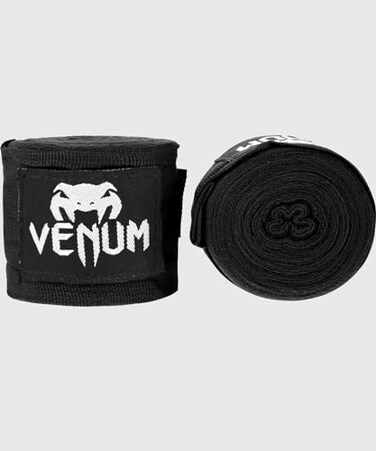 Venum Boxing Hand Wraps, Black, 2.5-Meter