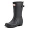 Hunter Women's Original Back Adjustable Short Rain Boots, Black, 7 Medium