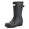 Hunter Women's Original Back Adjustable Short Rain Boots, Black, 10 Medium