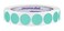 ChromaLabel Aqua Dot Stickers, 3/4 Inch, 1000/Roll