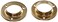 Hillman Hardware Essentials 852656 Metal Pole Socket Set - Brass Plated-1-3/8", Tan