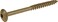 Power Pro Construction Lag Screws, 5/16-18 x 4in, 100 Pack, Bronze