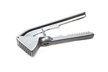 Westmark Germany Multipurpose Garlic Press with Olive Pitter, Nutcracker and Fish Scaler ,Grey