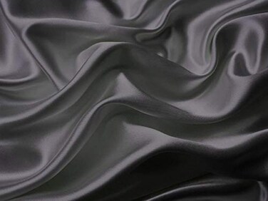 MK Home Mk Collection 4pc King Soft Silky Satin Solid Dark Gray/Charcoal Deep Pocket Sheet Set New