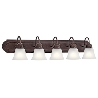 Kichler 5-Light Bathroom Vanity Light, Tannery Bronze