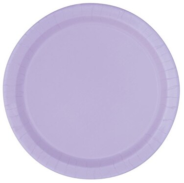 Unique Lavender Solid Round Dinner Plates - 9" ,Pack of 16- Premium Quality - Perfect For PartiesEvents