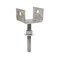 Simpson Strong-Tie EPB44PHDG EPB Hot-Dip Galvanized Pier-Block Elevated Post Base for 4x4 ,Pack of 10