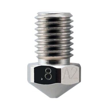 Micro-Swiss Microswiss Plated A2 Tool Steel Wear Resistant Nozzle for Dremel Digilab 3D45 3D Printer Idea Builder 3D Printer ,.8mm
