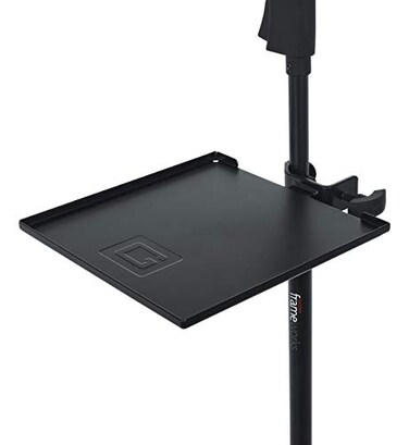 Gator Frameworks Microphone Stand Utility Shelf; 9" x 9" ,GFW-SHELF0909