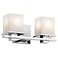 Kichler Tully 2-Light Bathroom Vanity Light, Chrome