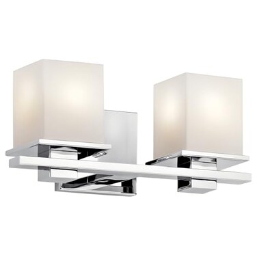 Kichler Tully 2-Light Bathroom Vanity Light, Chrome
