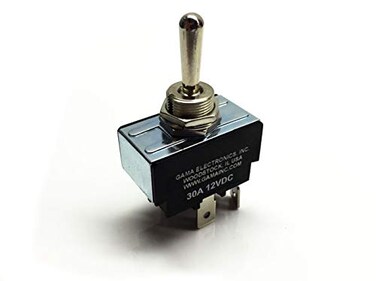 GAMA Electronics 30 Amp Toggle Switch 3 Position Reverse Polarity DC Motor Control- Maintained