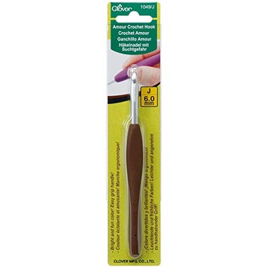 Clover 1049/J CROCHET HOOK AMOUR-SIZE J