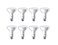 Philips LED Flicker-Free Dimmable BR30 Flood Light Bulb, 650 Lumen, Soft White Light ,2700K, 11W=65W, E26 Base, 8-Pack