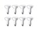 Philips LED Flicker-Free Dimmable BR30 Flood Light Bulb, 650 Lumen, Soft White Light ,2700K, 11W=65W, E26 Base, 8-Pack