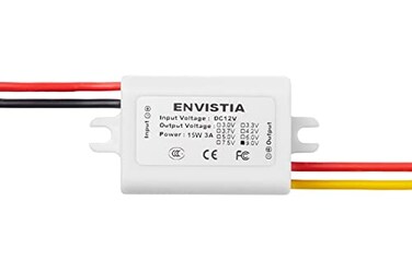 Envistia 12V to 9V 1.7A Step-Down Waterproof Miniature DC-DC Converter Power Supply Module by Mall