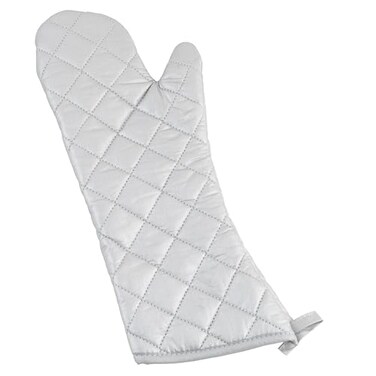Winco 17" Silver Silicone Oven Mitt