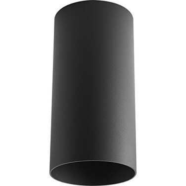 Progress Lighting LED Cylinder Outdoor Ceiling Light, Black