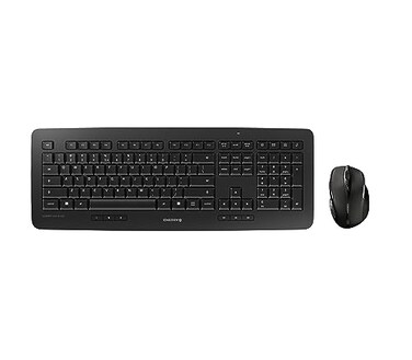 Cherry DW 5100 - Wireless KeyboardMouse Combo - 10 Additional Keys - EU Layout - QWERTY Keyboard&ldquo; Black