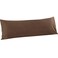 FLXXIE Microfiber Body Pillow Cover, Envelope Closure, Brown