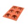 Silikomart Mould Half-Sphere, Orange, 70mm
