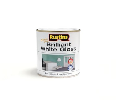 Rustins Quick Dry Brilliant White Gloss Paint 250ml8.5 Fl. Oz.
