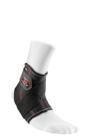 McDavid Ankle Support With Strap ,Black, Large
