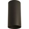 Progress Lighting 6" Cylinder Flush Mount Light, Bronze