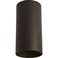 Progress Lighting 6" Cylinder Flush Mount Light, Bronze