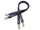 Wento Leather Purses Straps, Lobster Hook, Black, 24'' Length, 0.78'' Width, Real Leather Sewing Canvas Backing, Replacement Purse Straps