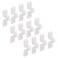 Prime-Line MP7018 Loop Clip, Fits Wire Shelves, Plastic Construction, White ,12 Pack
