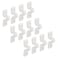 Prime-Line MP7018 Loop Clip, Fits Wire Shelves, Plastic Construction, White ,12 Pack