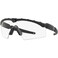 Oakley Mens OO9213 M Frame 2.0 Industrial Rectangular Sunglasses, Matte Black/Clear Polarized, 32 mm