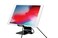 CTA Digital Security Desktop Stand - CTA Tablet Desktop Security Kit with Display Stand and Theft-Deterrent Cable, Scratch Resistant Base, and Compact Metal Security Plate for Tablets and Phones ,PAD-