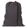 Household Essentials Cotton Laundry Bag with Drawstring Closure, Gray